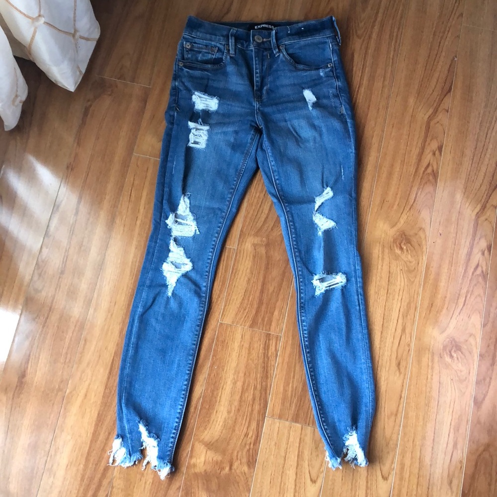 Express Ankle Legging Mid Rise Jeans